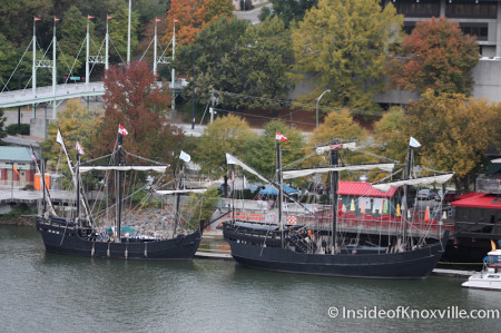 Nina and Pinta, Tennessee River, Knoxville, Fall 2013