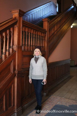 Linn Slocum at Southern Railway Depot, Future Home of Blue Slip Winery, Knoxville, January 2013