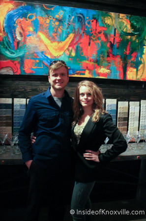 Justin and Virginia, Art and Jazz for the Cure with Paulk and Company, 510 Williams Street, Knoxville, February 2014
