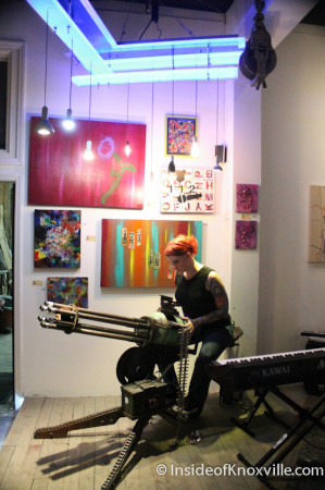 Gatling Gun Reverie, Art and Jazz for the Cure with Paulk and Company, 510 Williams Street, Knoxville, February 2014