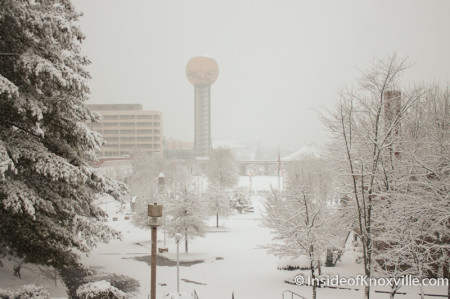 World's Fair Park, Knoxville in the Snow, February 13, 2014