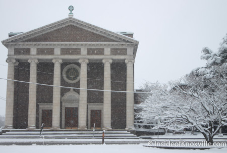 First Christian Church, Knoxville in the Snow, February 13, 2014