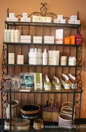 Beauty and skin products, The Tree and Vine, Knoxville, January 2014