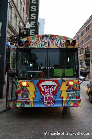 Sweet Sixteen Party with the Big Love Bus, Gay Street, Knoxville, March 2014