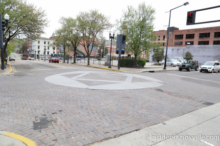 Intersection of Church and Gay, 700 Block of Gay Street, Streetscape Plan, Knoxville, April 2014