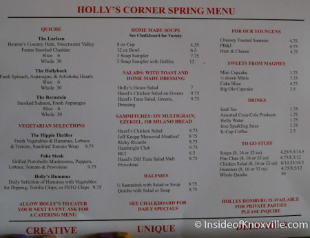 Holly's Corner, 842 N. Central Street, Knoxville, April 2014