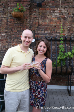 Audrey Dunham and Kienan Gold get engaged, Blankfest, Preservation Pub Moonshine Roof, Knoxville, May 2014
