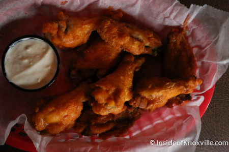 Wings, Clancy's Tavern on Opening Day, Knoxville, May 2014