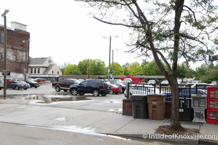Parking Lot on the 100 block of West Jackson, Knoxville, May 2014