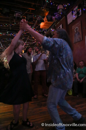 Sabrina and friend dancing to Dixie Ghost, Blank Fest, Preservation Pub, Knoxville, May 2014
