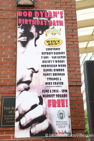 Bob Dylan Bash, Market Square, Knoxville, June 2014