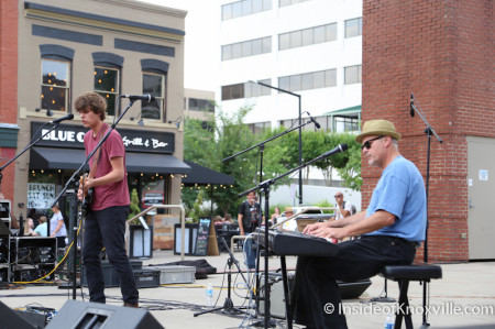 Luke and Jeff Jakowski, Bob Dylan Bash, Market Square, Knoxville, June 2014