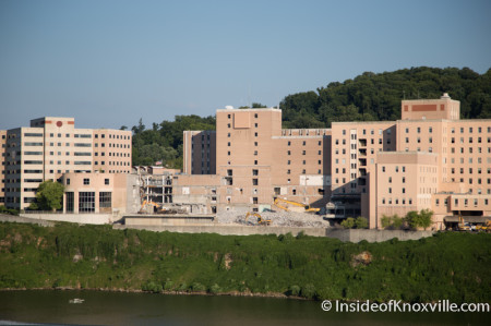 Baptist Hospital Demolition, Knoxville, July 2014