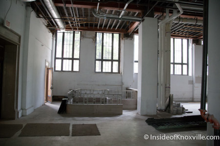 First Floor Space at the Holston,  531 South Gay Street, Knoxville, July 2014