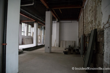 First Floor Space at the Holston,  531 South Gay Street, Knoxville, July 2014