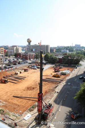 New Garage Construction, Walnut, Summer Place and Locust, Knoxville, July 2014