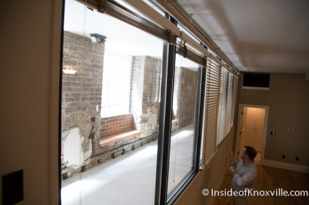 Light Access for Center Downstairs Unit, Tailor Lofts, 430 South Gay Street, Knoxville, July 2014