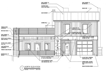 Plans for 623 North Central Street, Knoxville, July 2014
