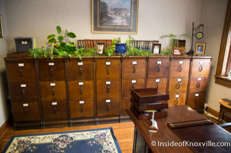 Period Filing Cabinets, Fifth Floor of the Mechanics' Bank and Trust Company Building, Knoxville, August 2014