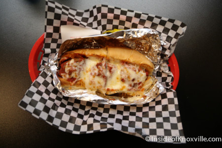 Meatball Marinara Sub, Empire Deli, Downtown Knoxville, August 2014