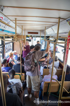 Vol Line Trolley to Publix, Knoxville, August 2014