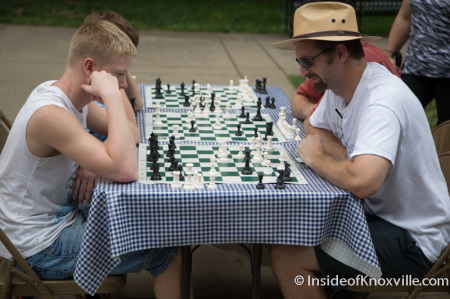 Chess in Krutch Park, Knoxville, September 2014