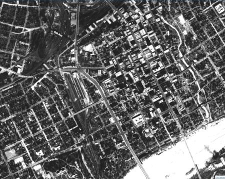 Aerial Map of Knoxville, 1935