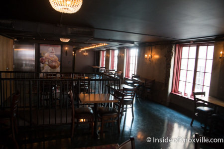 Five Bar Restaurant Mezzanine, 430 South Gay Street, Knoxville, September 2014