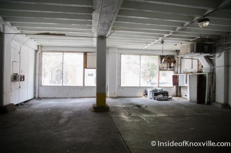 Inside Pryor Brown Garage, Knoxville, September 2014