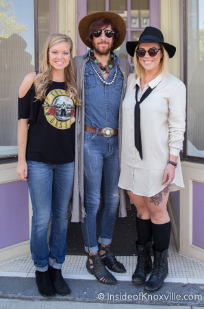 Rachel Dubois, Brandon Radar and Julia Ford, Bula Boutique, 115 South Gay Street, Knoxville, September 2014