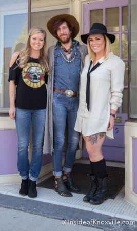 Rachel Dubois, Brandon Radar and Julia Ford, Bula Boutique, 115 South Gay Street, Knoxville, September 2014