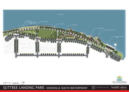Current Plans for Suttree Landing, South Waterfront, Knoxville