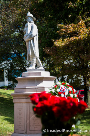 Fallen Firemen Memorial Statue, Day of Honor, KFD Memorial Service, Knoxville, October 2014