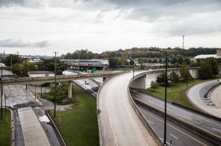 James White Parkway, Barrier to East Development, Knoxville, October 2014