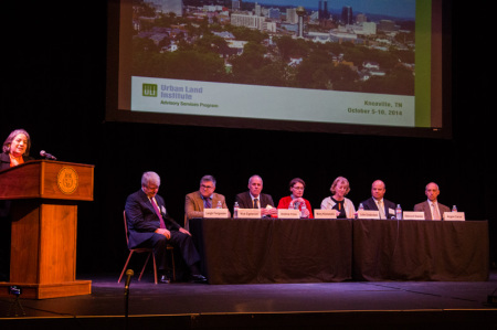 Mayor Rogero and the ULI Panel, Bijou Theatre, Knoxville, October 2014