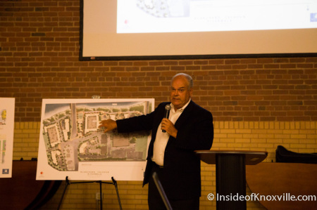 Mark Senn, President of Blanchard and Calhoun Presents Baptist Hospital Site Plans, Flenniken Landing, Knoxville, November 2014
