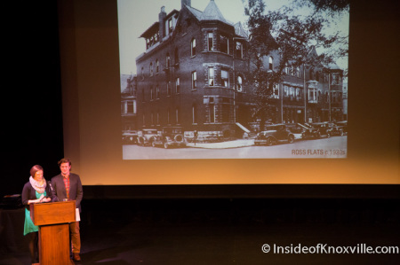 Whitney Manahan and Jared Wilkins Present Lost Knox at the 2014 Knox Heritage Preservation Awards