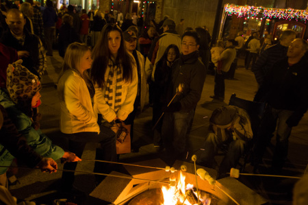 Marshmallow Roasting, Celebration of Lights, Knoxville, November 2014