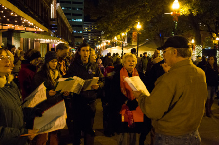 Carolers, Celebration of Lights, Knoxville, November 2014