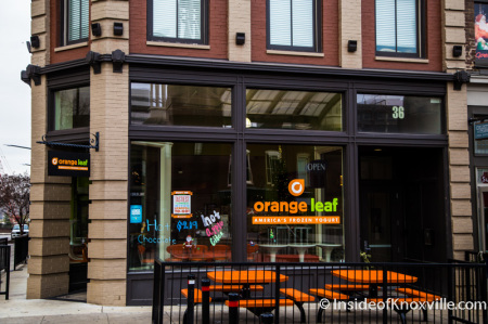 Orange Leaf, 36 Market Square, Knoxville, December 2014