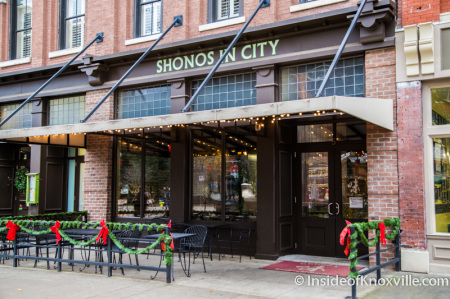 Shonos in City, 5 Market Sqaure, Knoxville, December 2014