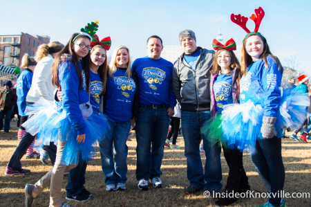 Jingle Bell Run, World's Fair Park Knoxville, December 2014