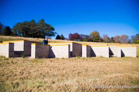 Brian Jobe Installation, Right Angle Reply (Tall Grasses), Knoxville Botanical Garden and Arboretum, December 2014