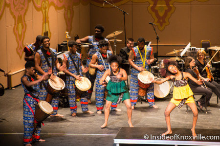 Austin East High School West African Drum and Dance Ensemble, Martin Luther King, Jr. Celebration, Tennessee Theatre, Knoxville, January 2015