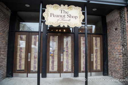 Peanut Shop Closed, Market Square, Knoxville, January 2015