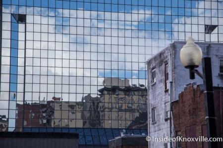 Reflection in BB&T Building, Knoxville, February 2015