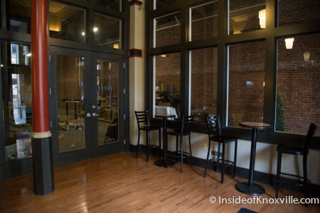 Lobby Opening into planned  Pharmacy, Phoenix Building, 418 S. Gay Street, Knoxville, February 2015