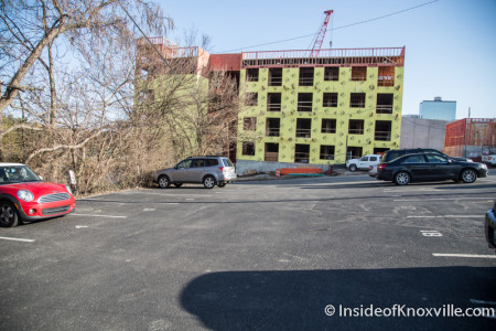 Parking Lot at 107 Commerce Street, Knoxville, February 2015