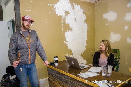 Austin Ferber and Beth Meadows,  Knox Heritage Art and Salvage Shop, 619 Broadway, Knoxville, March 2015