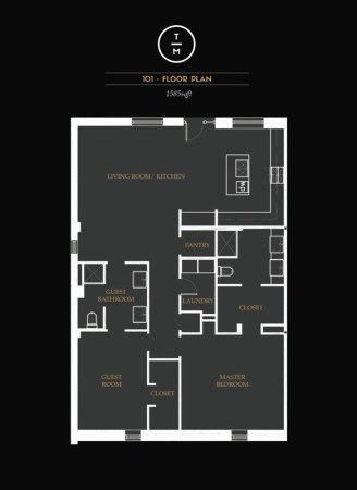 Sample Floor Plan for The Mews